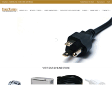 Tablet Screenshot of cablemasterpowercords.com